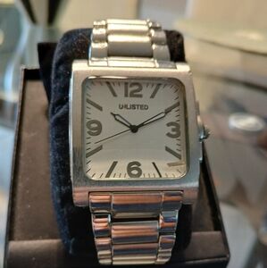 watch Unlisted silver & white dial